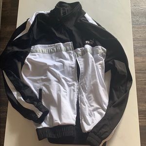 PUMA White and Black Jacket